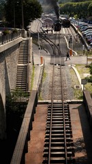 Train dans les alpes