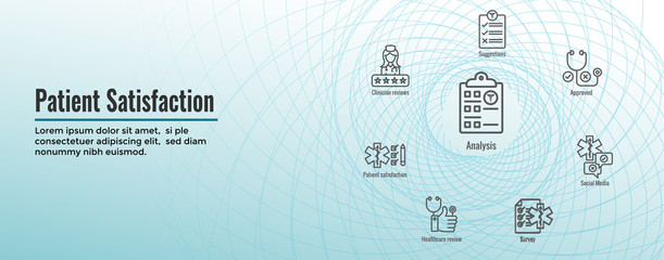 Patient Satisfaction Icon Set & Web Header Banner