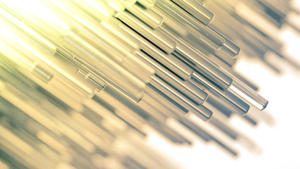 Fototapeta premium Technology geometry abstraction background. 3d illustration, 3d rendering.