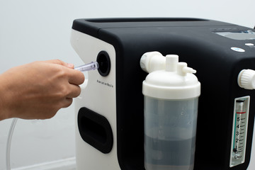 Medical Device Individual portable oxygen cylinder to put gas for patients with respiratory...