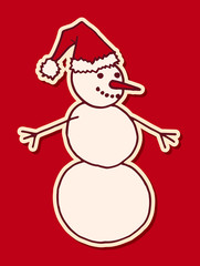 Christmas hand drawn design element