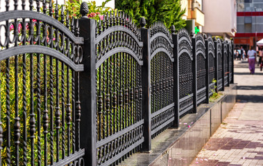 Wrought Iron Fence. Metal fence