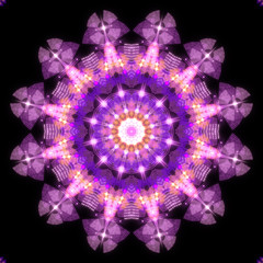 abstract shape on black background