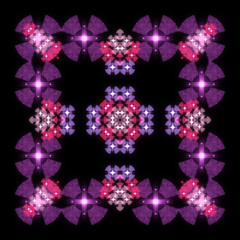 abstract shape on black background