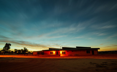 Fototapeta na wymiar Country house in the rural at night .Perth ,Western Australia