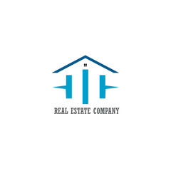 Fototapeta na wymiar Real estate logo. H initial