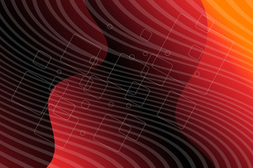Naklejka premium abstract, red, orange, illustration, wallpaper, texture, design, light, pattern, wave, graphic, backdrop, line, color, art, curve, yellow, decoration, bright, gradient, lines, blur, vector, energy