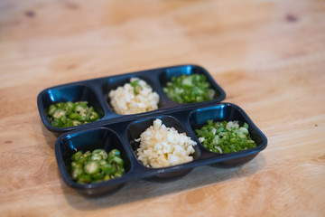 Condiments for Shabu and Sukiyaki