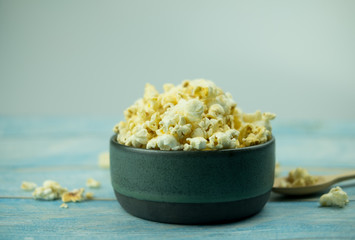 Popcorn in a bowl
