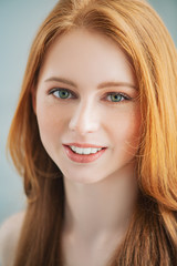 Naklejka premium happy lovely girl