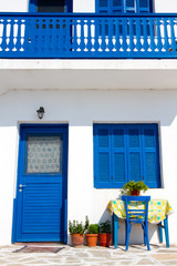 Architectural detail, Nissiros island, Greece.