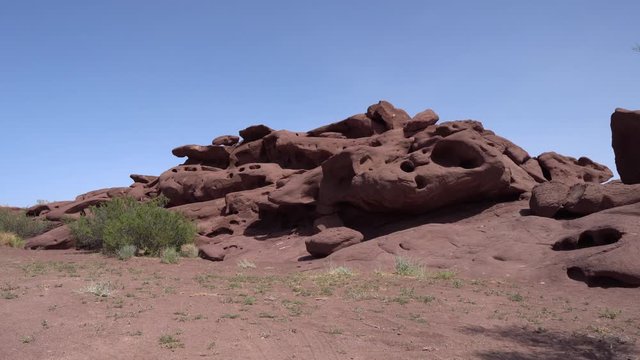  Altyn Emel National Park Breathtaking Picturesque View of the Karatau Black Mountain Moon Like Rock Formations on a Sunny Blue Sky Day