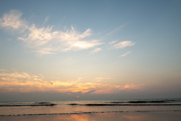 岩屋海岸の夕暮（福岡県）