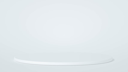 Minimalism abstract background, pedestal. 3d illustration, 3d rendering.