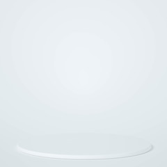 Minimalism abstract background, pedestal. 3d illustration, 3d rendering.