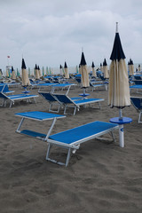 Milano Marittima, Italy -  July 28, 2019 : View of Milano Marittima beach