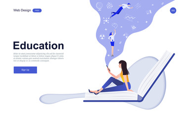 Online education, training and courses, learning.