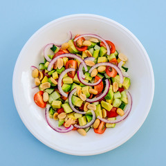 Fresh Summer Avocado and Peanut Salad
