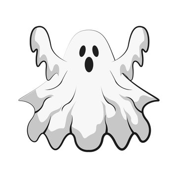 Ghost Cartoon Character