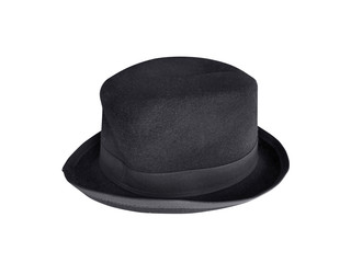 black hat isolated white background