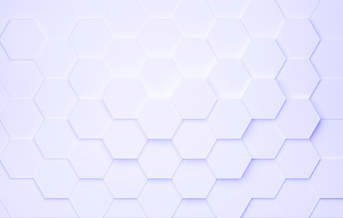 abstract hexagon background as template - 3D Illustration