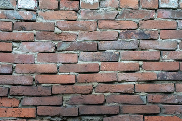 Background image. Photo of old vintage brick wall