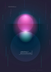 Vector abstract background, Composition colorful fluid abstraction, holographic and gradient color design in A4 size for backgrounds. Layout template for banner, poster, wallpaper, flyer, brochure