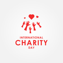 International Day of Charity Vector Design Template