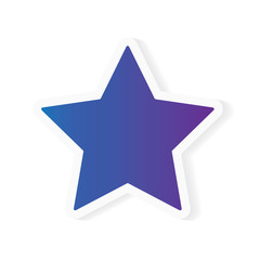 gradient star icon- vector illustration