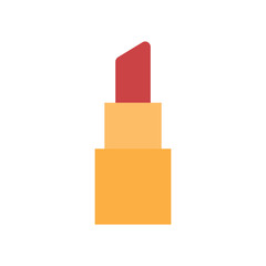 Color icon lipstick. Simple vector illustration with ability to change.