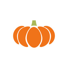 Ikon vector pumpkin, autumn halloween background