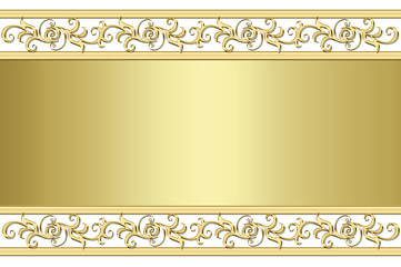 vintage background with golden frame