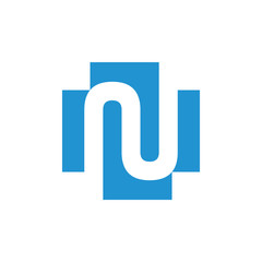 letter n plus medical geometric logo vector