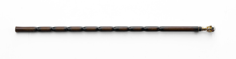 staff, magic wand, walking stick isolated on white background