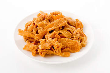 鶏皮のカリカリ揚げ