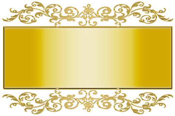 vintage background with golden frame