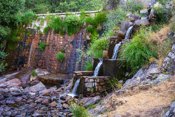 River stream and fish ladder