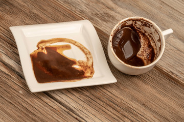 a cup of coffee for fortune telling