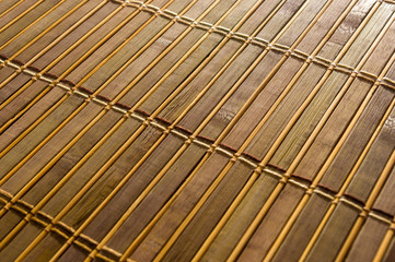 bamboo Mat - stand food, close-up, wooden background