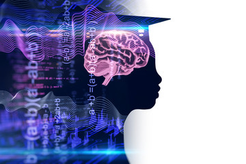 Artificial intelligence and education concept