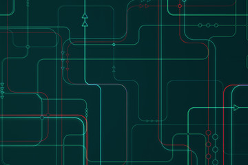 Creative digital lines background