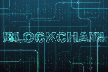 Creative blockchain background