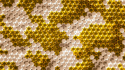 Beautiful, luxury, elegant festive bead background. 3d illustration, 3d rendering.