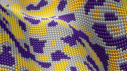 Beautiful, luxury, elegant festive bead background. 3d illustration, 3d rendering.