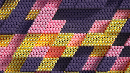 Fototapeta premium Beautiful, luxury, elegant festive bead background. 3d illustration, 3d rendering.