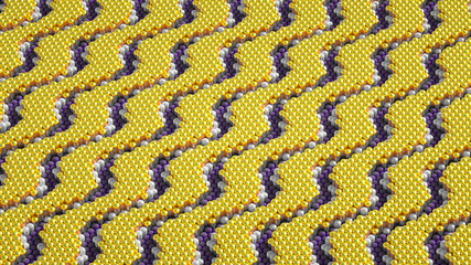 Beautiful, luxury, elegant festive bead background. 3d illustration, 3d rendering.