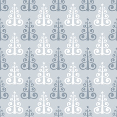 Elegant Christmas tree seamless pattern