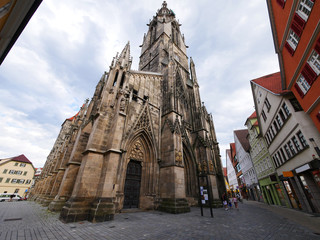 Reutlingen, Deutschland: Die historische Marienkirche ist das Wahrzeichen der Stadt