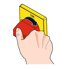 Hauptschalter/Hebel [coloriert]