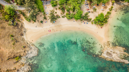 Beach top view